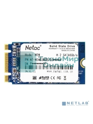 Накопитель SSD Netac N5M, 512Gb, mSATA, R/W 540/490
