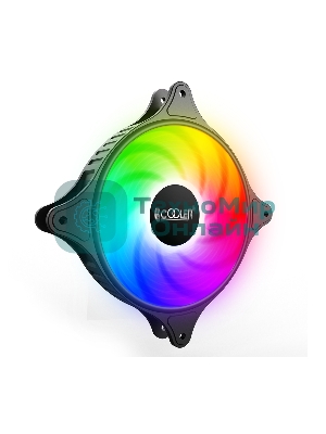 Вентилятор для корпуса PCCooler FX 120 ARGb черный, 120 мм, 2000 об/мин, 33.2 дБ, 4 pin