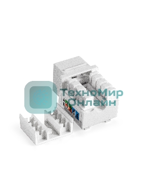 Модуль-вставка Keystone Jack RJ-45 ExeGate KJ-8P8C-U-C6-90-110 (Кат.6, неэкранированная, 90 градусов, IDC 110)