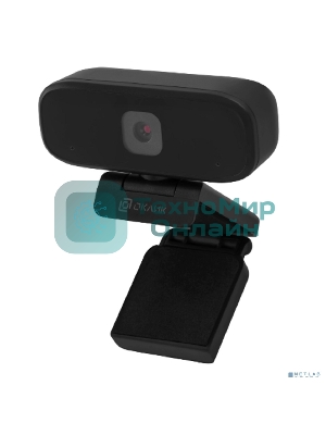 Веб-камера OKLICK OK-C015HD 1280x720, 30 кадр/с, USB Type-A, микрофон, ручная фокусировка, универсальное крепление