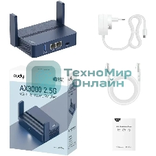 Маршрутизатор Cudy TR3000, AX3000, 2,5 Gbит/с (WAN) + 1 Gbит/с (LAN)1 USB3.0, MU-MIMO, Mesh (TR3000)