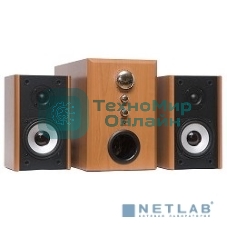 Колонки Dialog W-3000 Cherry 2.1, 60W RMS, 2 колонки+сабвуфер, дерево