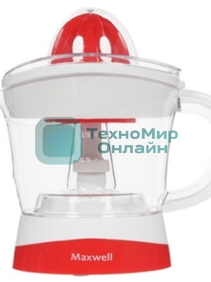 Соковыжималка Maxwell MW-1109(W) белый/красный, цитрусовая, 25 Вт, 700 мл, механическое