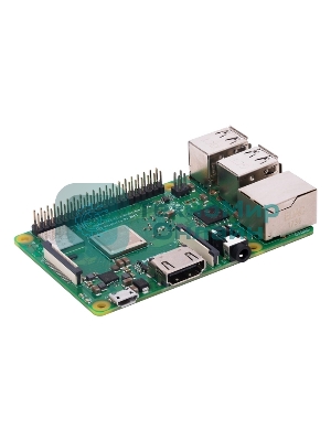 Мини ПК Raspberry Pi 3 Model B+ (RA433, E14 Version) Retail, 1Gb RAM, Cortex-A53 (ARMv8) 64-bit SoC @ 1.4GHz Broadcom BCM2837B0 CPU, WiFi, Bluetooth, 40-pin extended GPIO, 4x USB 2.0, HDMI, CSI camera port, DSI displ.port, MicroSD port (137-3331), (БП и корпус