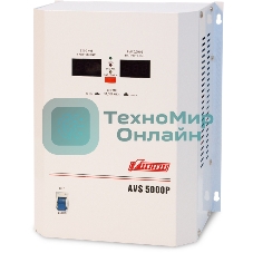 Стабилизаторы напряжения Powerman AVS-P Voltage Regulator 5000VA, Digital Indication, Wall Mount, Hardwire Input/Output, 230V, 1 year warranty, White