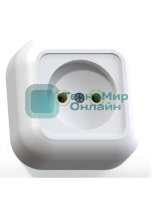 Розетка Кунцево-Электро 1-м ОП Валентина 10А IP20 РА10-266 белый