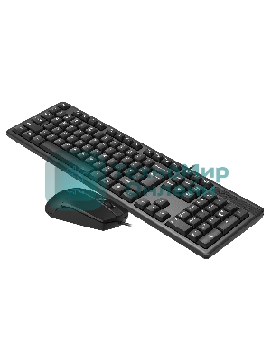 Комплект клавиатура+мышь A4Tech KK-3330S проводной, USB, 1200 DPI, чёрный