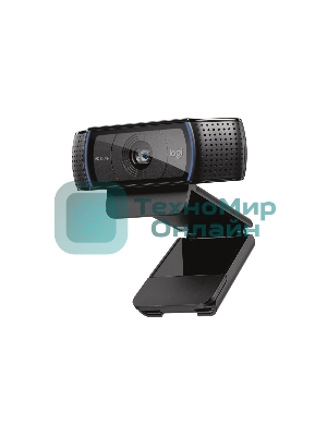 Веб-камера Logitech C920 1920x1080, 30 кадр/с, USB Type-A, микрофон (2 шт, шумоподавление), автоматическая фокусировка, автоосвещение, универсальное крепление