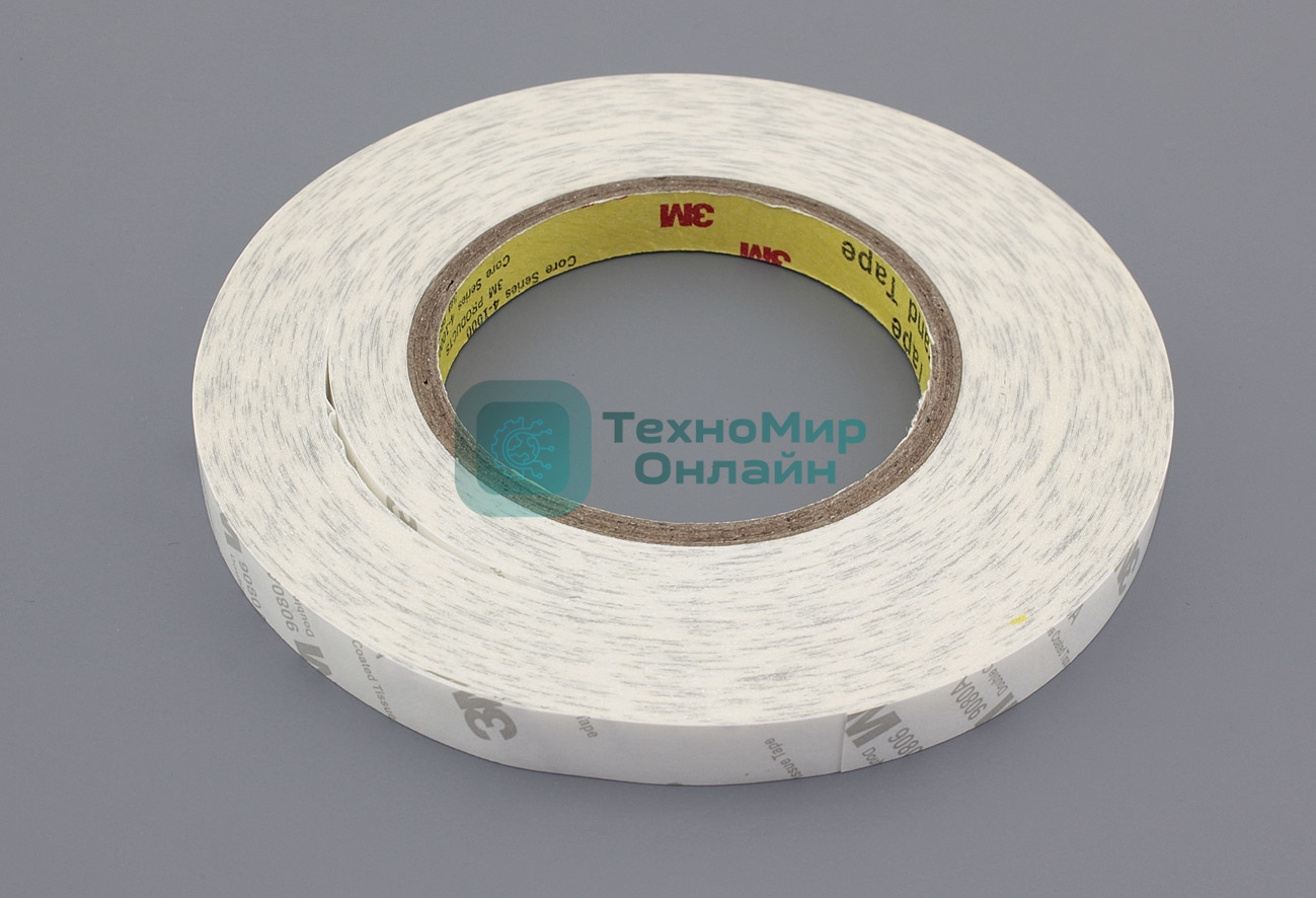 Скотч двусторонний 3M 9080a 12 мм, 55 м