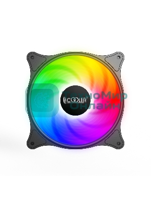 Вентилятор для корпуса PCCooler FX 120 ARGb черный, 120 мм, 2000 об/мин, 33.2 дБ, 4 pin