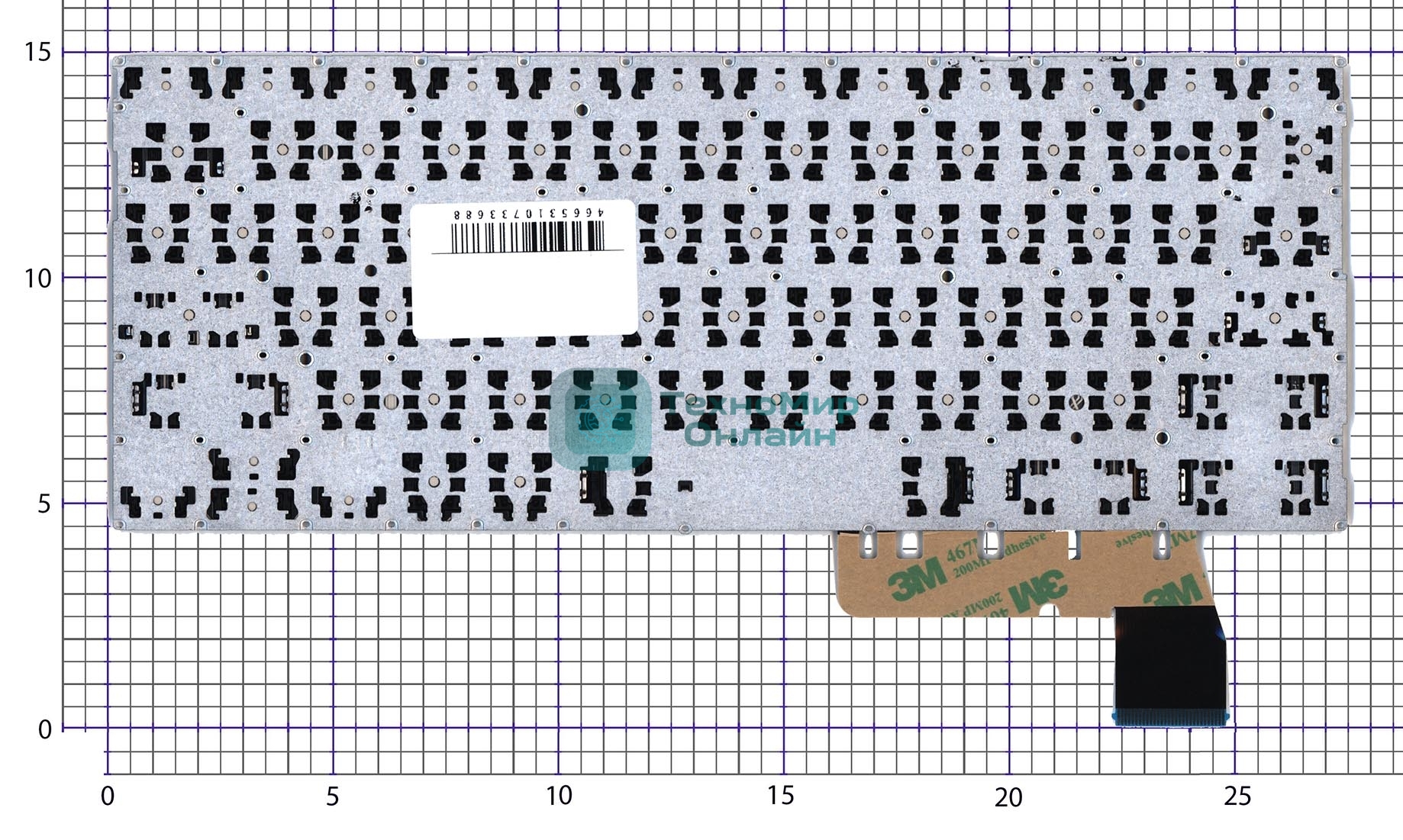 Клавиатура для ноутбука Asus Chromebook C223N черная