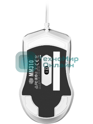 Мышь проводная Cooler Master MM-310-WWOL1 белый, 12000 dpi, USB Type-A, кнопки - 6