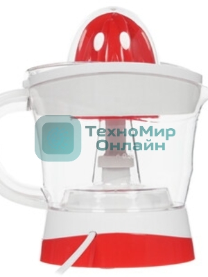 Соковыжималка Maxwell MW-1109(W) белый/красный, цитрусовая, 25 Вт, 700 мл, механическое