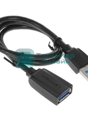 Кабель Vention USB 3.2 Gen2 CM/CM - 1м. черный 5А PD100W, шт.