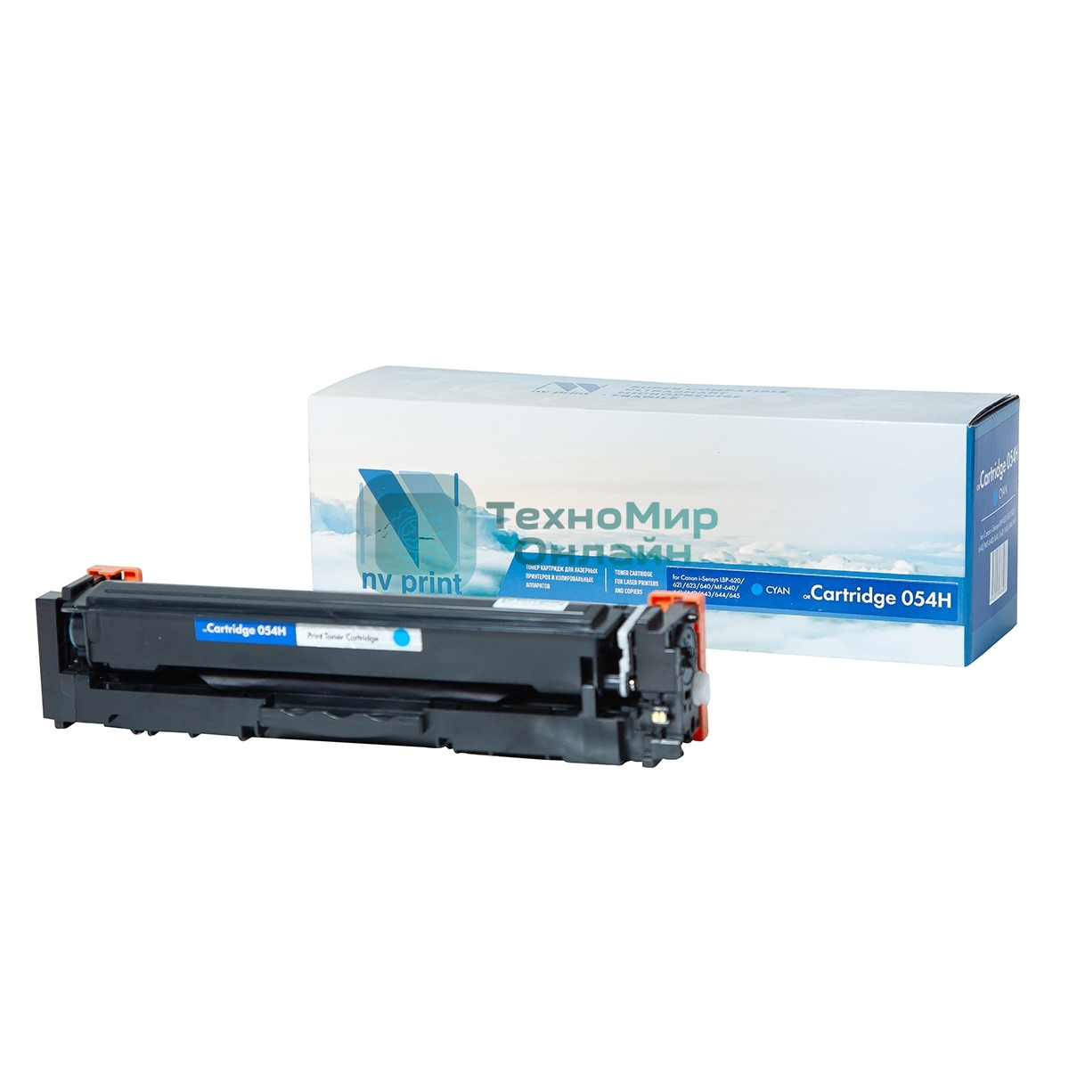 Картридж лазерный NVPrint совместимый NV-054H Голубой для Canon i-Sensys LBP-620/621/623/640/MF-640/641/642/643/644/645 (2300k)