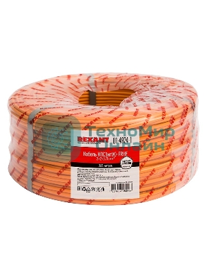 Кабель огнестойкий Rexant КПСЭнг(А)-FRHF 2x2x0,75 мм², бухта 200 м, 01-4924-1