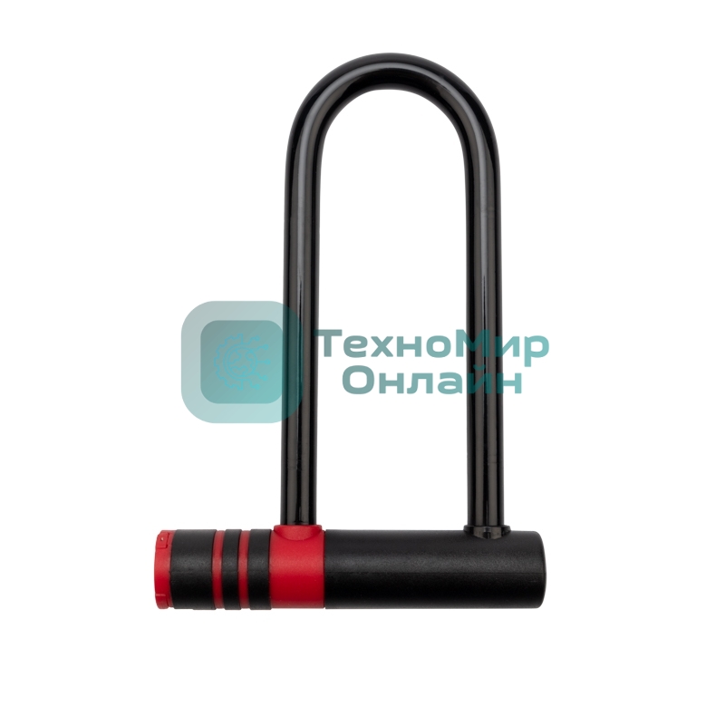 Замок-скоба U-образазный 15х21 см черный