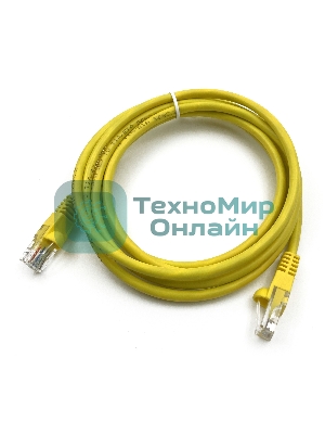 Патч-корд Buro UTP cat.5e 2м желтый RJ-45 (m)-RJ-45 (m)
