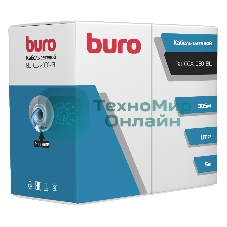 Кабель сетевой Buro BU-CCA-050-BL UTP 4 пары cat5E solid 0.50мм CCA 305м синий