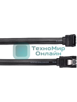 Кабель SATA M --SATA M 3.0V 7 pin угловой разъем Telecom 0.5m TUS705-0.5M