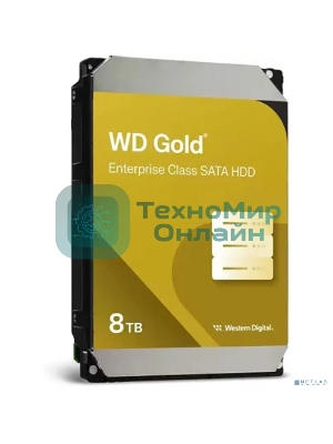Жесткий диск WD SATA-III 8Tb WD8005FRYZ Desktop Gold 512E (7200rpm) 256Mb 3.5
