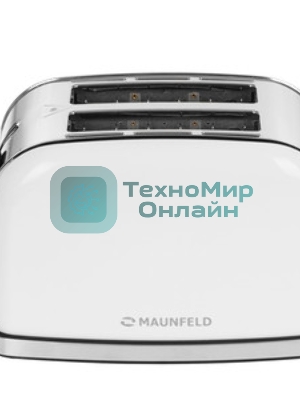 Тостер Maunfeld MF-821WH белый, 950 Вт, 2 слота