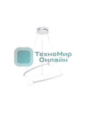 Светильник Ambrella light FL66291 WH белый 39W 3000K-6400K D500*1000 (ПДУ ИК)