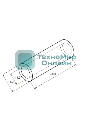 Гильза ГМЛ Rexant 50-11 (50 мм² - Ø 11 мм) ГОСТ 23469.3-79 (в упак. 5 шт.)