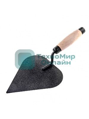 Кельма штукатура стальная, деревянная усиленная ручка Россия