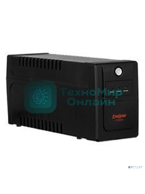 Источник бесперебойного питания ExeGate EP285538RUS Power Back BNB-600.LED.AVR.C13.RJ 600VA/360W, LED, AVR,4*IEC-C13, RJ45/11, черный