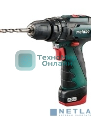 Дрель-шуруповерт Metabo PowerMaxx SB 600385500, 10,8 В, 2 Ач, 34 Нм, щеточный, ударный