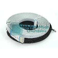 Кабель Vention HDMI (H450) 3m серый плоский в оплетке в круглом кейсе 12106