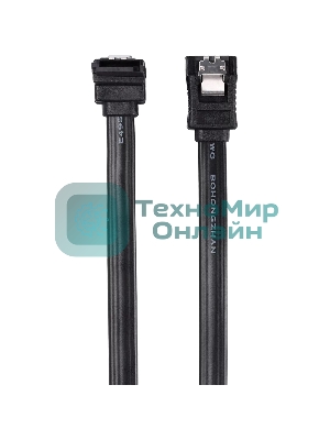 Кабель SATA M --SATA M 3.0V 7 pin угловой разъем Telecom 0.5m TUS705-0.5M