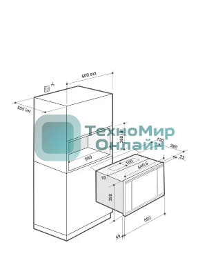 Встраиваемая микроволновая печь Brandt, 3 функции приготовления, 8 автоматических программ, гриль, размораживание, сенсорное управление, таймер, объем 25 л, защита от детей, черный