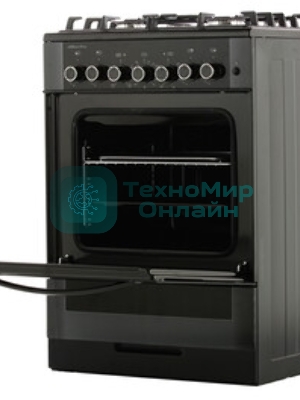 Плита комбинированная Gefest ПГЭ 6502-02 0044 черный, конфорок 4 газовых, духовка 52 л, 60 см x 85 см x 60 см