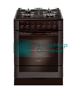 Плита комбинированная Gefest 6502-03 0030 коричневый, конфорок 4 газовых, духовка 55 л, 60 см x 85 см x 60 см