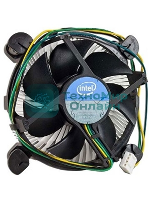 Кулер Intel E97379 серебристый/черный 90мм алюминий 2500rpm 27db 4-pin 73W 58мм