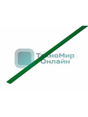 Термоусадочная трубка Rexant 3,5/1,75 мм, зеленая, упаковка 50 шт. по 1 м