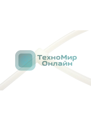 Хомут-стяжка кабельная нейлоновая Rexant 60 x2,5 мм, белая, упаковка 100 шт.
