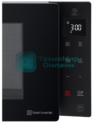 Микроволновая печь LG MW23R35GIB инвертор, черный, 23 л, 1000 Вт, переключатели - сенсор