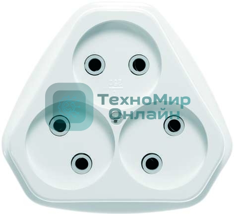 Розетка Кунцево-Электро 3-м СП 10А IP20 РС10-394