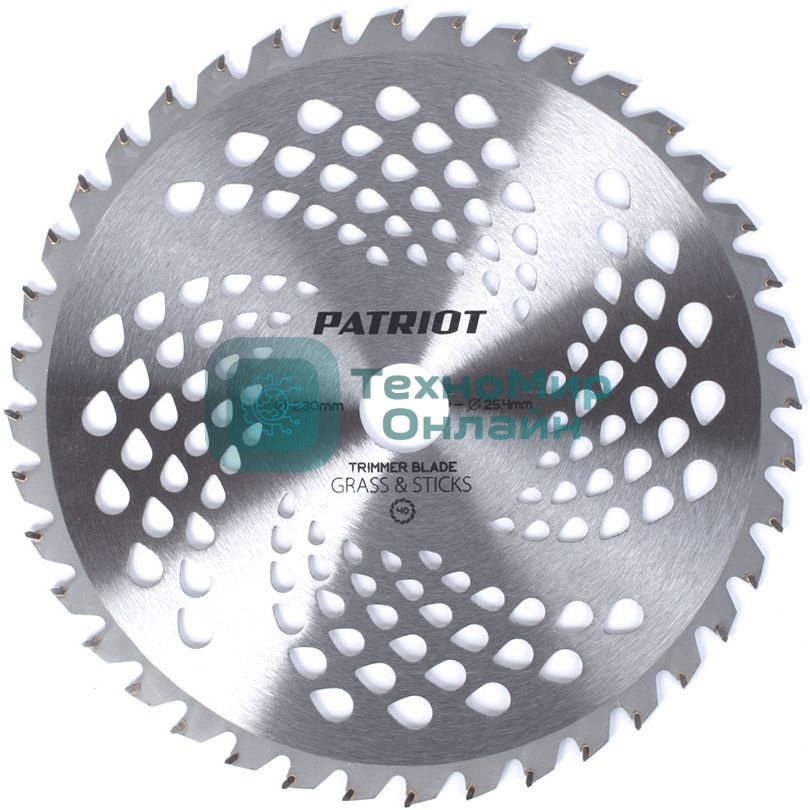 Сменный нож для садовых триммеров Patriot TBS-40 Promo L=230мм (809115226)