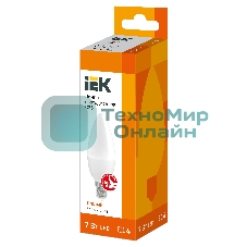 Лампа cветодиодная IEK LLE-C35-7-230-30-E14 ECO C35 свеча 7Вт 230В 3000К E14