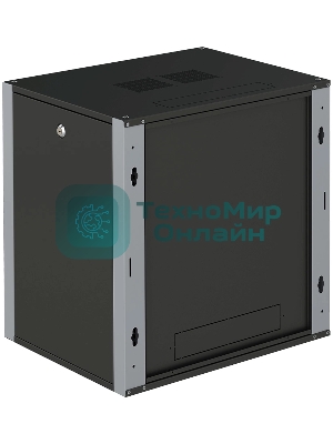 Шкаф коммутационный Sysmatrix (WP 6312.910) настенный 12U 600x350 мм пер. дв. стекл 2 бок. пан. 60 кг черный 20 кг IP20