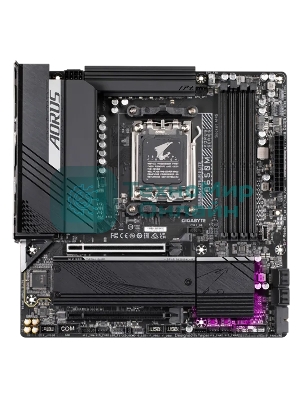 Материнская плата Gigabyte B650M AORUS ELITE, Socket AM5, AMD B650, 4xDDR5, 4xSATA, 2xM.2, 1xPCI-E 4.0 x16, 1xPCI-E 4.0 x4, 1xHDMI, 1xDP, 1x 2.5Gb LAN, 5xUSB-A 3.2 Gen 1, 2xUSB-A 3.2 Gen 2, 4xUSB-A 2.0, 1xUSB-C 3.2 Gen 2, 2x3.5 мм, 7.1, Micro-ATX