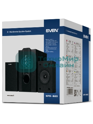 Акустическая система Sven SPS-820 2.1 черный 38Вт