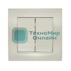 Выключатель 2-кл. СП Бриллиант 10А IP20 сл. кость Universal 7948622