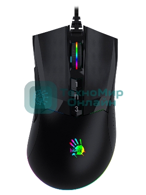 Мышь проводная A4Tech Bloody W90 Pro черный, 16000 dpi, USB, кнопки - 10