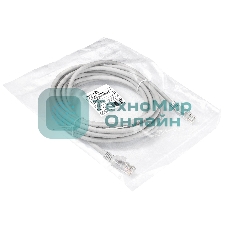 Патч-корд LSZH ExeGate EX290421RUS UTP-RJ45-RJ45-5e-7M-LSZH-GY, UTP, cat.5e, 7м, серый