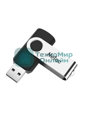 Флешка USB Netac U505 (NT03U505N-128G-30BK), 128Gb, USB 3.0, R/W 110/45, черный/серебристый